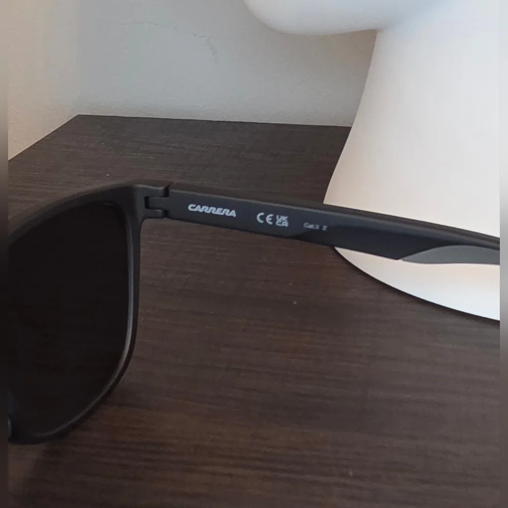 Carrera 8058/S Polarized Sunglasses Black 003/M9 Unisex NWOT w/ Case